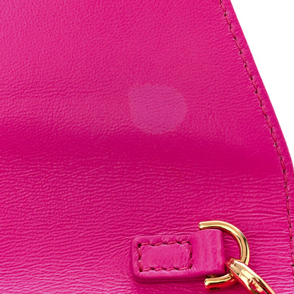 Versace Satin Crystal Embellished La Medusa Pouch On Chain Pink 10 of 12