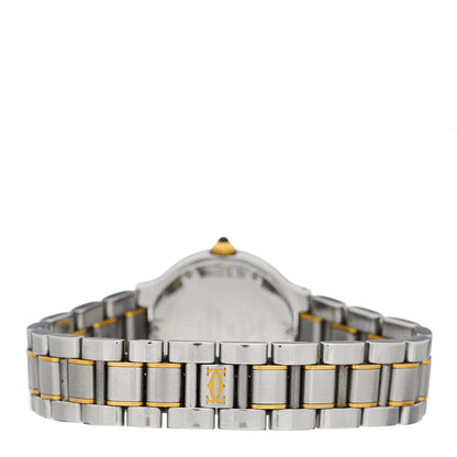 Cartier Stainless Steel 18K Yellow Gold 28mm Must De 21 Quartz Watch 3 of 4