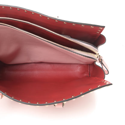 Valentino Garavani Vitello Small Rockstud Top Handle Tote Rose 7 of 14