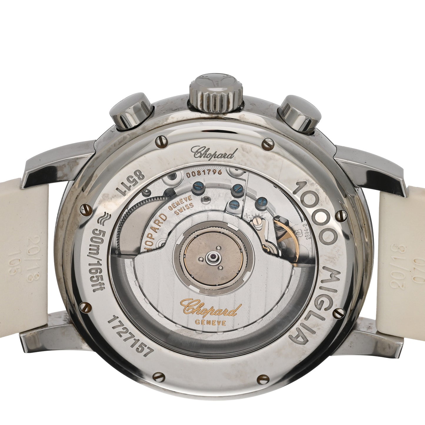 Stainless Steel Rubber Mother of Pearl 42mm 1000 Mille Miglia Chronograph Automatic Watch