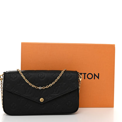 Louis Vuitton Empreinte Pochette Felicie Chain Wallet Black 12 of 12