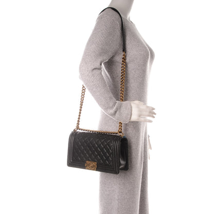 Chanel Caviar Quilted Medium Boy Flap Black 2 of 7
