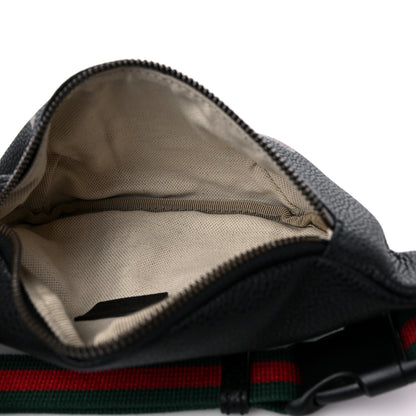 Gucci Grained Calfskin Small Logo Belt Bag Black 5 of 9
