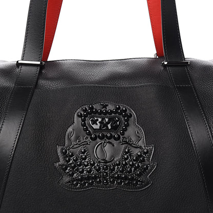 Christian Louboutin Grained Calfskin Studded Duffle Black 11 of 11