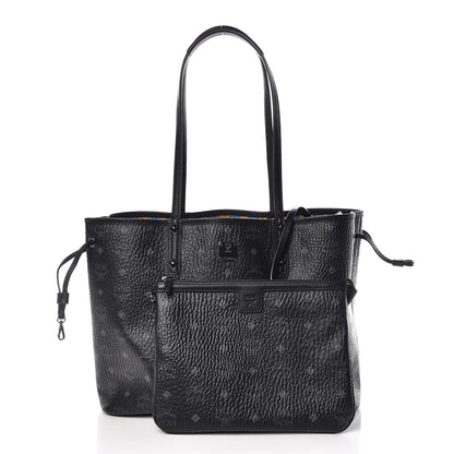 MCM Visetos Medium Project Reversible Shopper Tote Black 4 of 17
