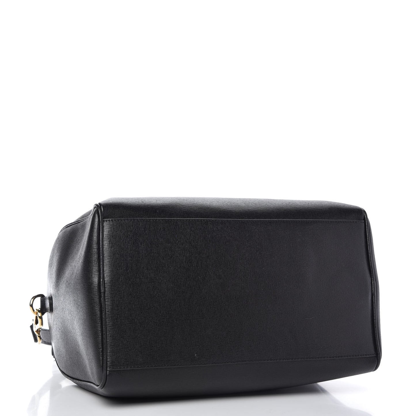 Saffiano Calfskin Palazzo Duffle Bag Black