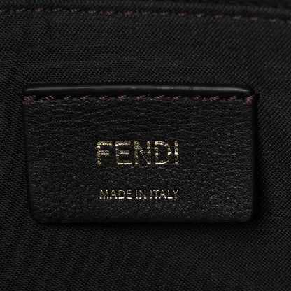 Fendi Vitello King Elaphe Python Print Logo Medium By The Way Boston Bag Tartufo Daisy Roccia 6 of 10