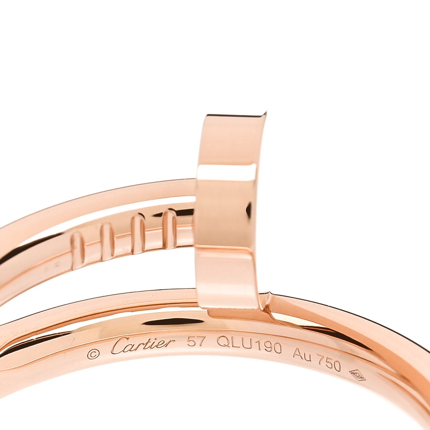 18K Pink Gold Juste Un Clou Ring 57 8
