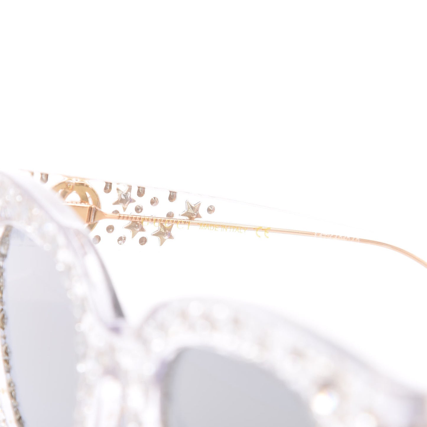 Acetate Crystal Oversize Mirrored Star Sunglasses GG0116S