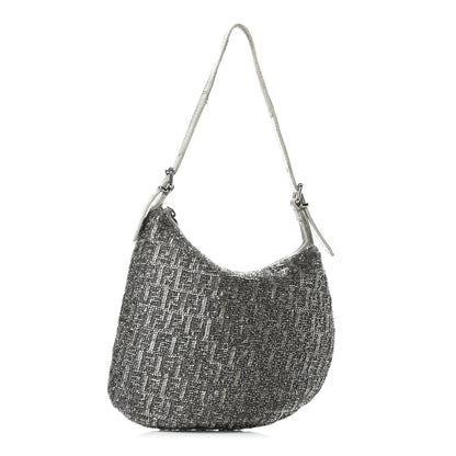 Fendi Beaded Small Oyster Silver 1 of 10