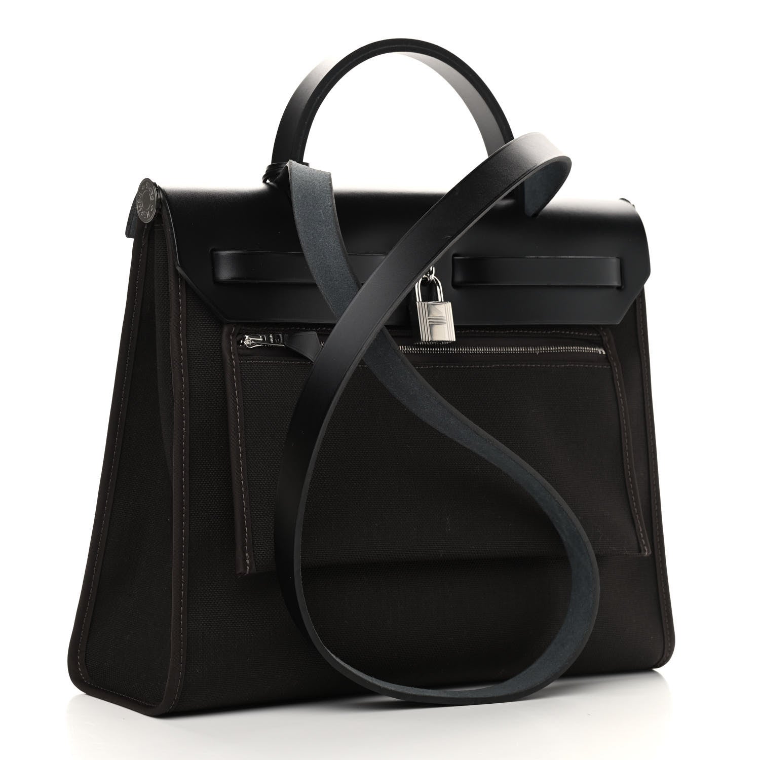 Hermes Toile Vache Hunter Herbag Zip PM 31 Ebene 4 of 11