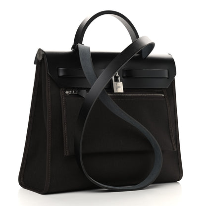 Hermes Toile Vache Hunter Herbag Zip PM 31 Ebene 4 of 11