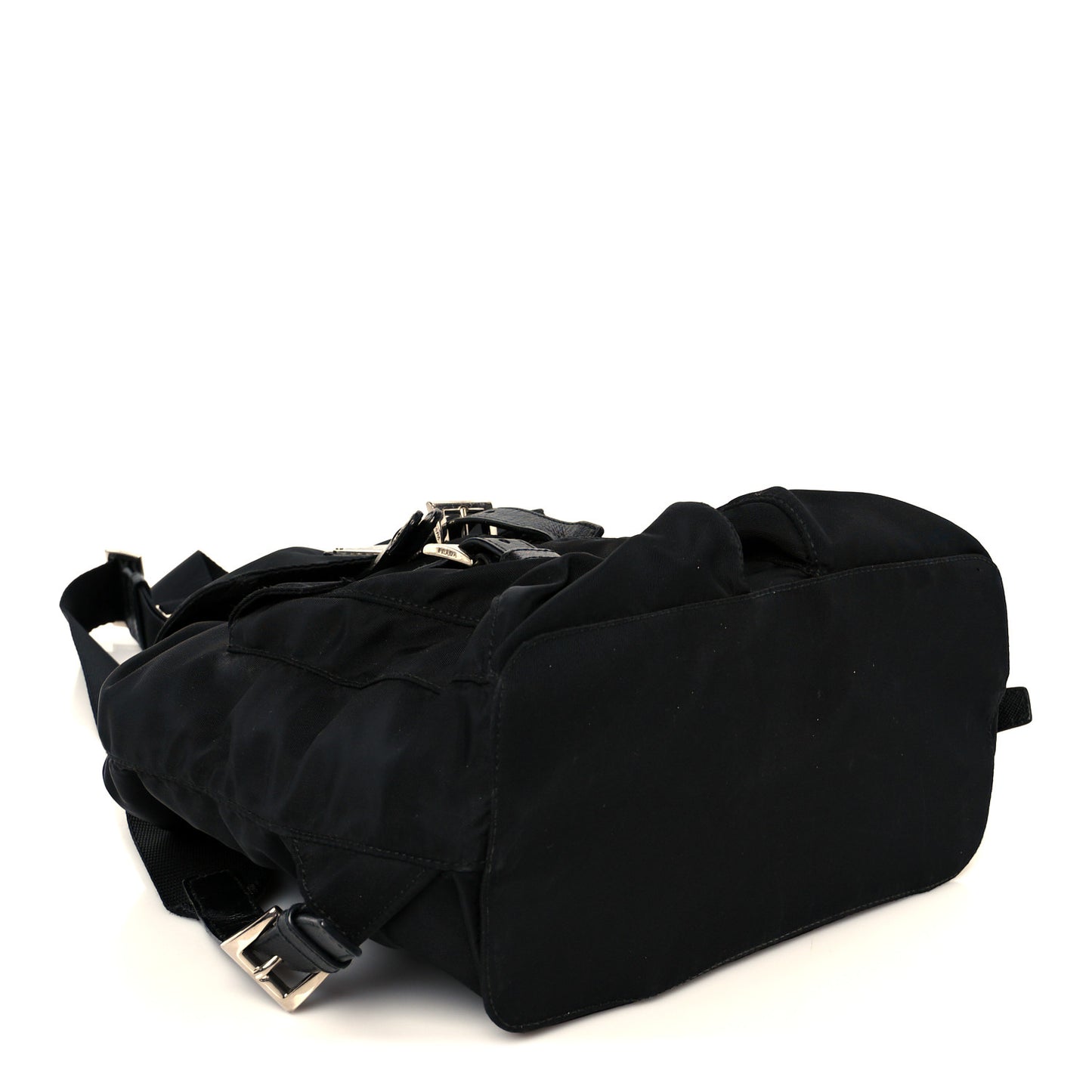 Tessuto Nylon Saffiano Small Backpack Black