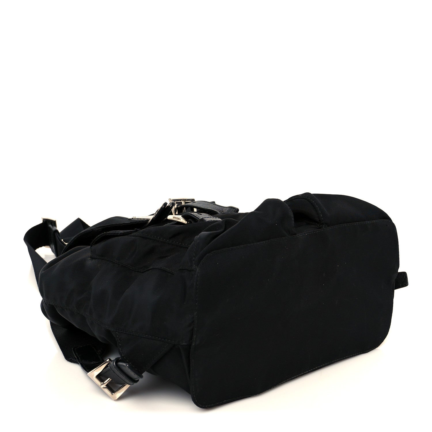 Prada Tessuto Nylon Saffiano Small Backpack Black 4 of 12