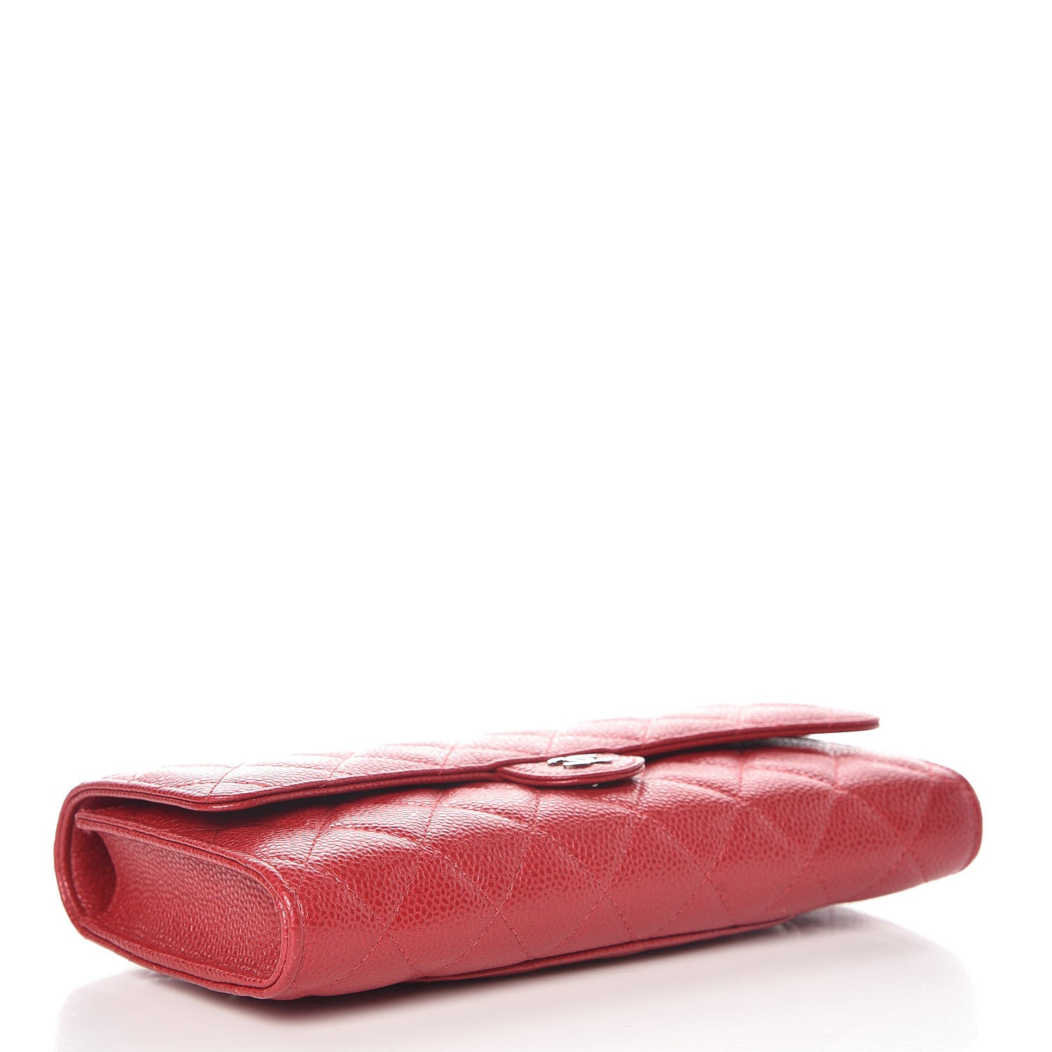 Chanel Caviar Quilted Travel Wallet Red 5 of 11