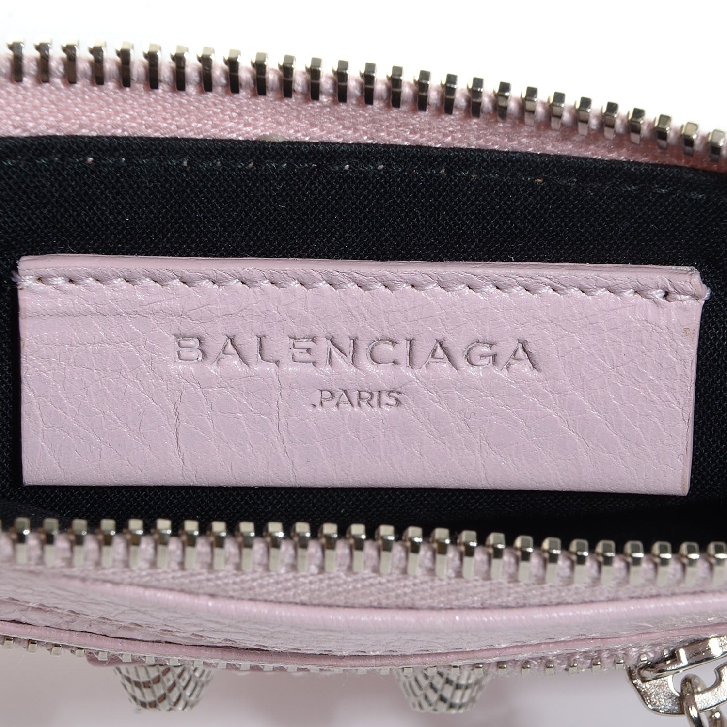 Balenciaga Agneau Giant 12 Silver Hardware M Porte-Monnaie Coin Purse Rose Poudre 6 of 11
