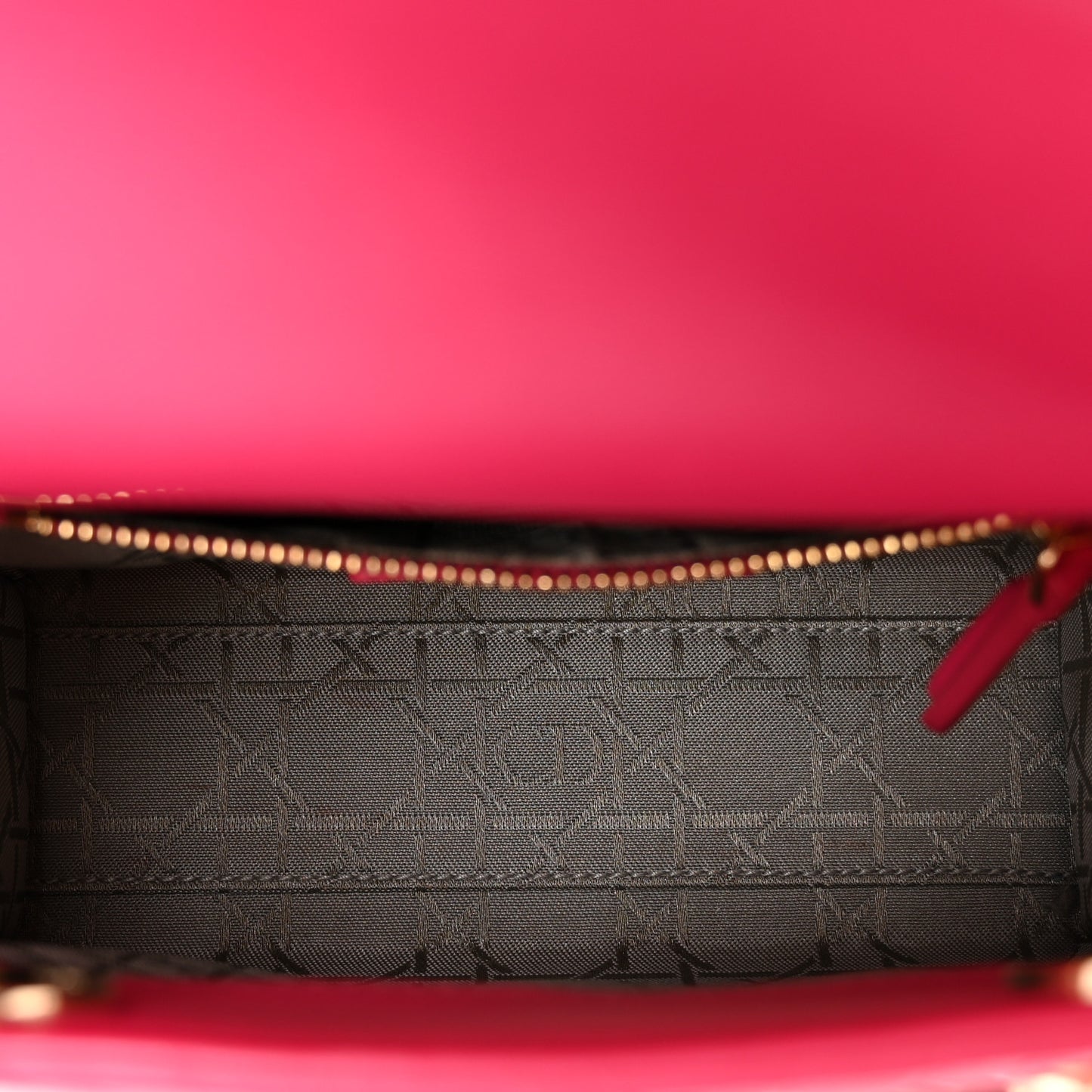 Lambskin Cannage Mini Lady Dior Pink