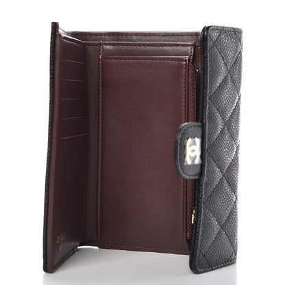 Chanel Caviar Quilted Small Flap Wallet Black 5 of 9