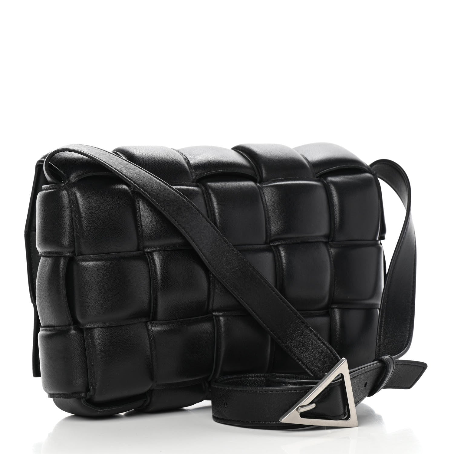 Bottega Veneta Nappa Maxi Intreccio Padded Cassette Crossbody Bag Black 2 of 9