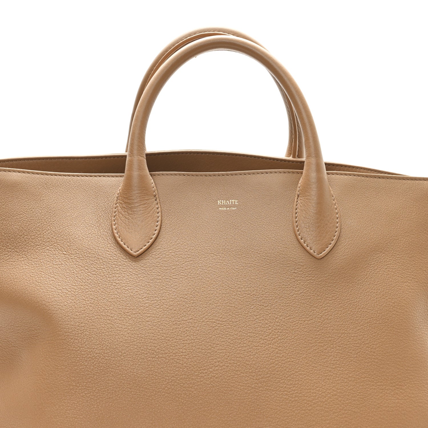 Khaite Pebbled Calfskin Medium Amelia Tote Nougat 8 of 10