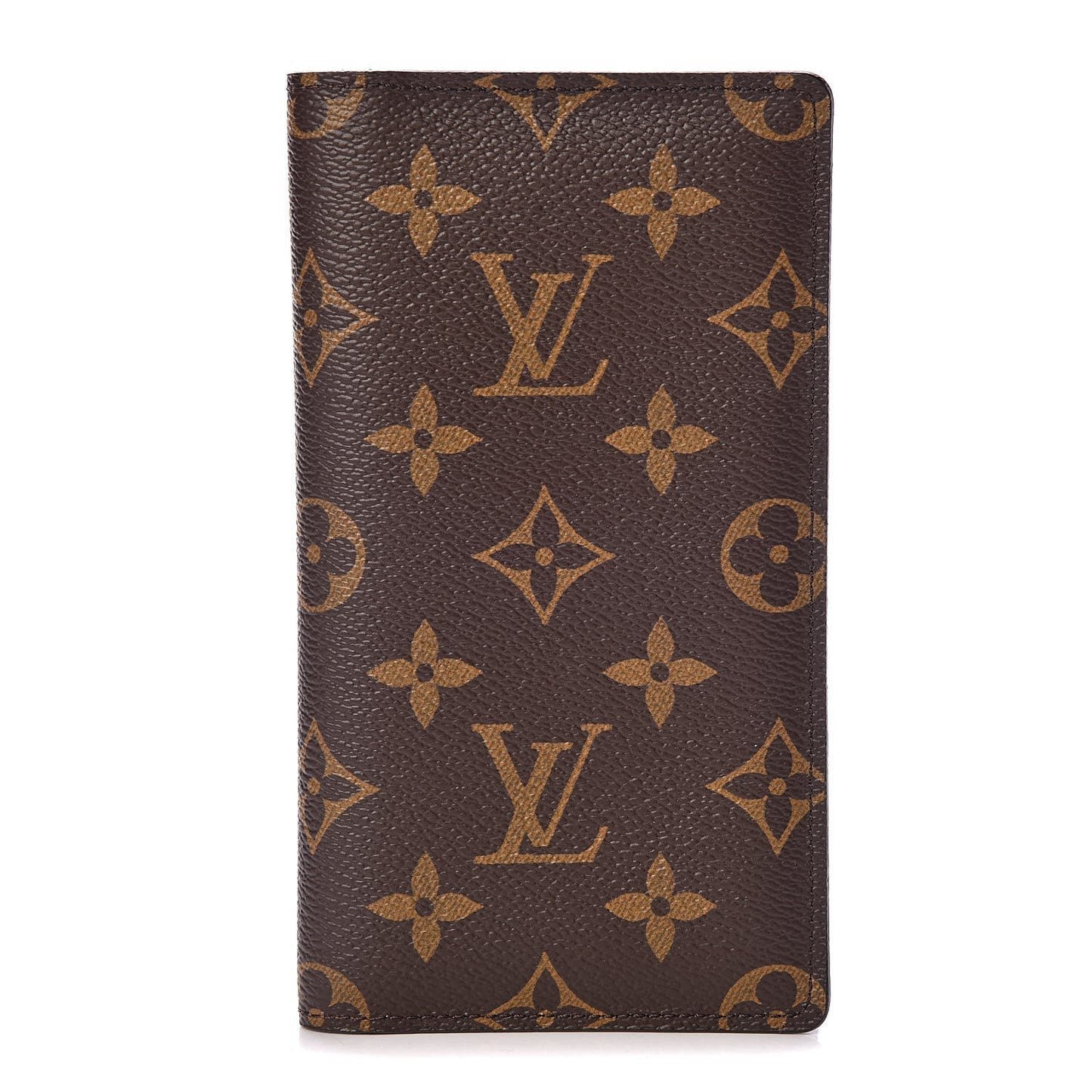 Monogram Simple Checkbook Holder Wallet Cover