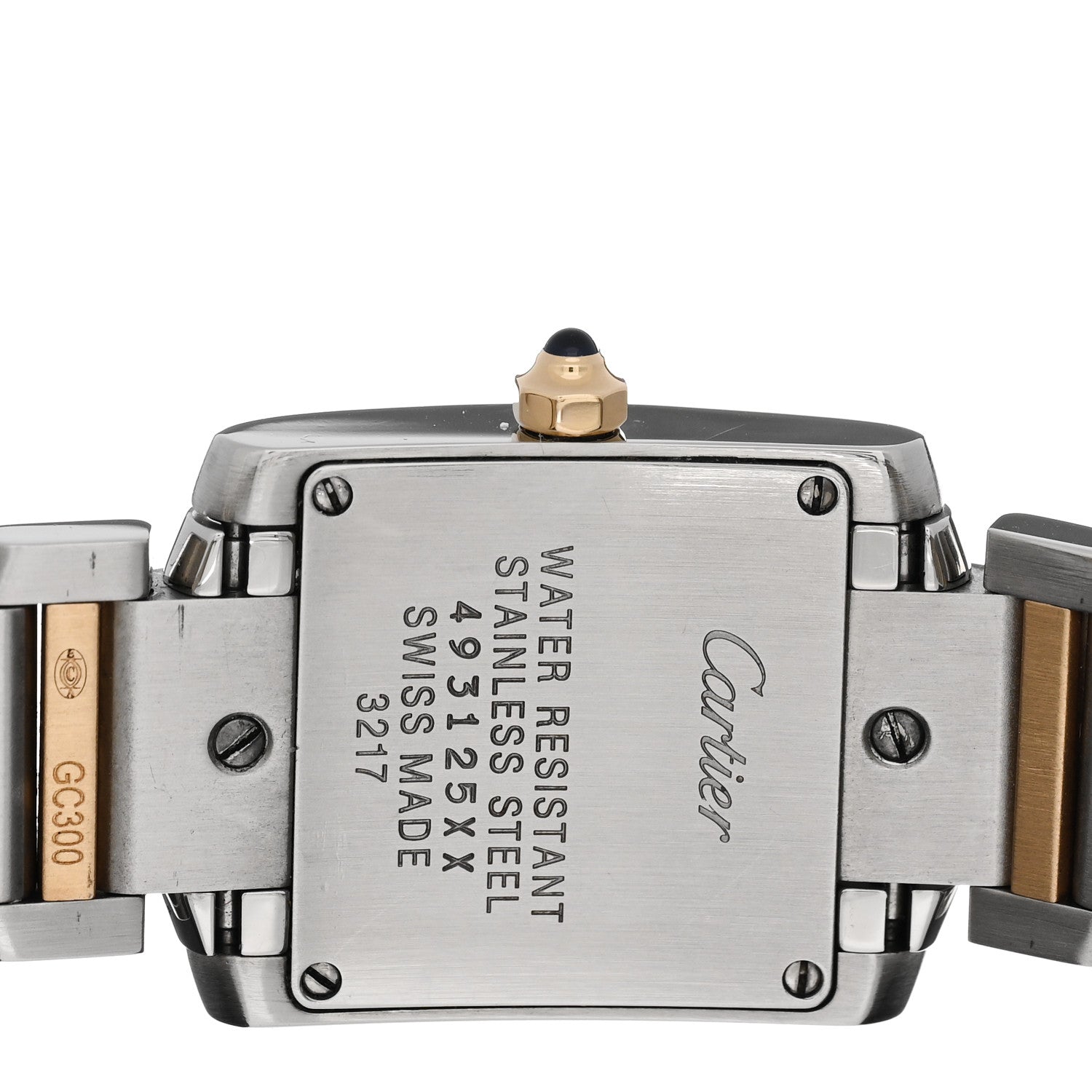Cartier Stainless Steel 18K Yellow Gold 20mm Tank Francaise Quartz Watch 4 of 5