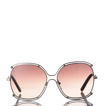 Chloe Oversized Square Isadora Sunglasses CE129S Rose 2 of 7