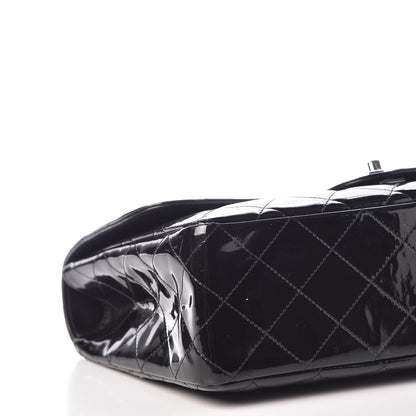 Chanel Patent Quilted Jumbo Single Flap Black 10 of 11