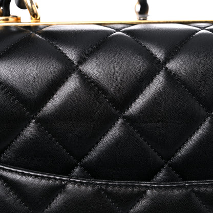 Chanel Lambskin Quilted Large Trendy CC Dual Handle Flap Bag Black 18 of 23