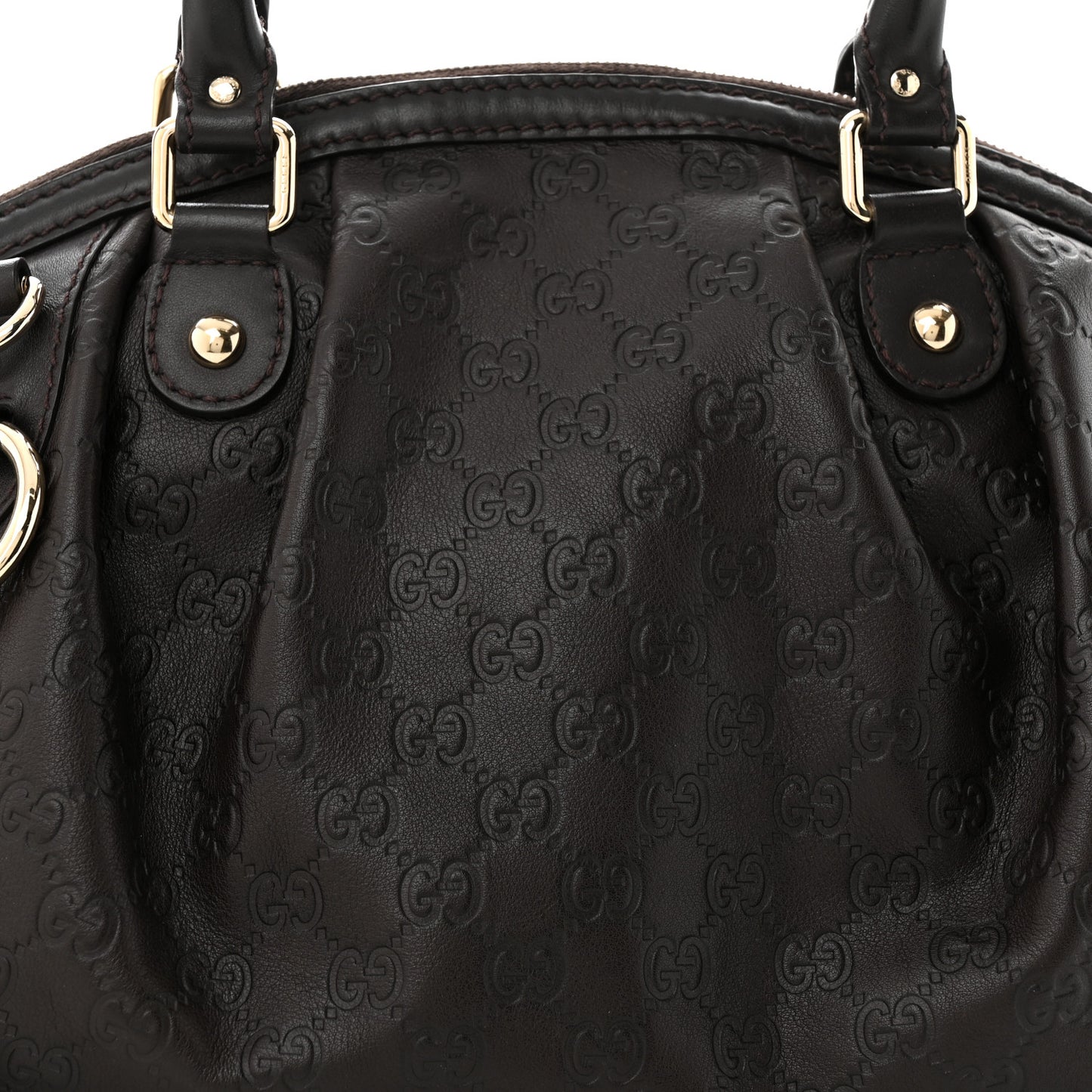 Guccissima Medium Sukey Boston Chocolate