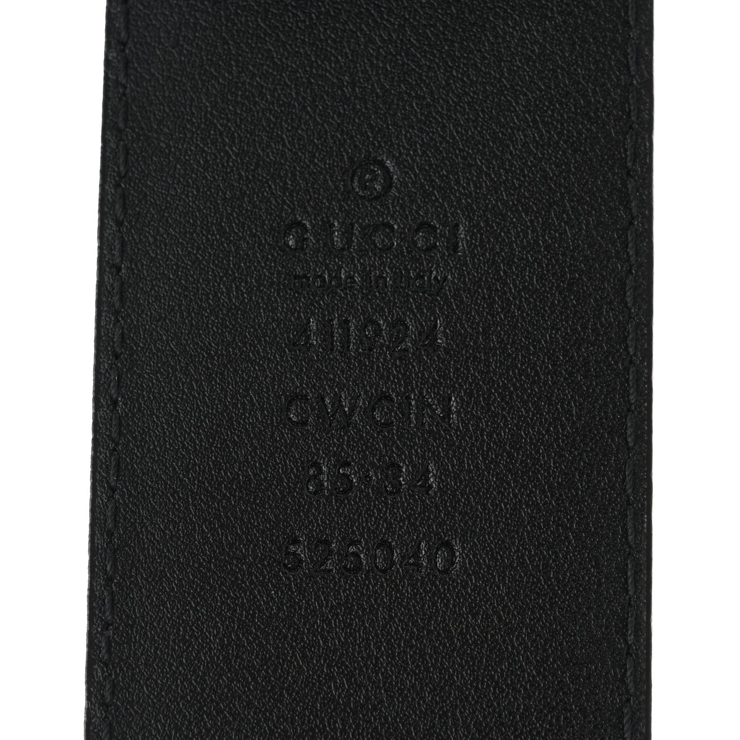 Gucci Guccissima Signature Interlocking G 40mm Belt 85 34 Black 3 of 6