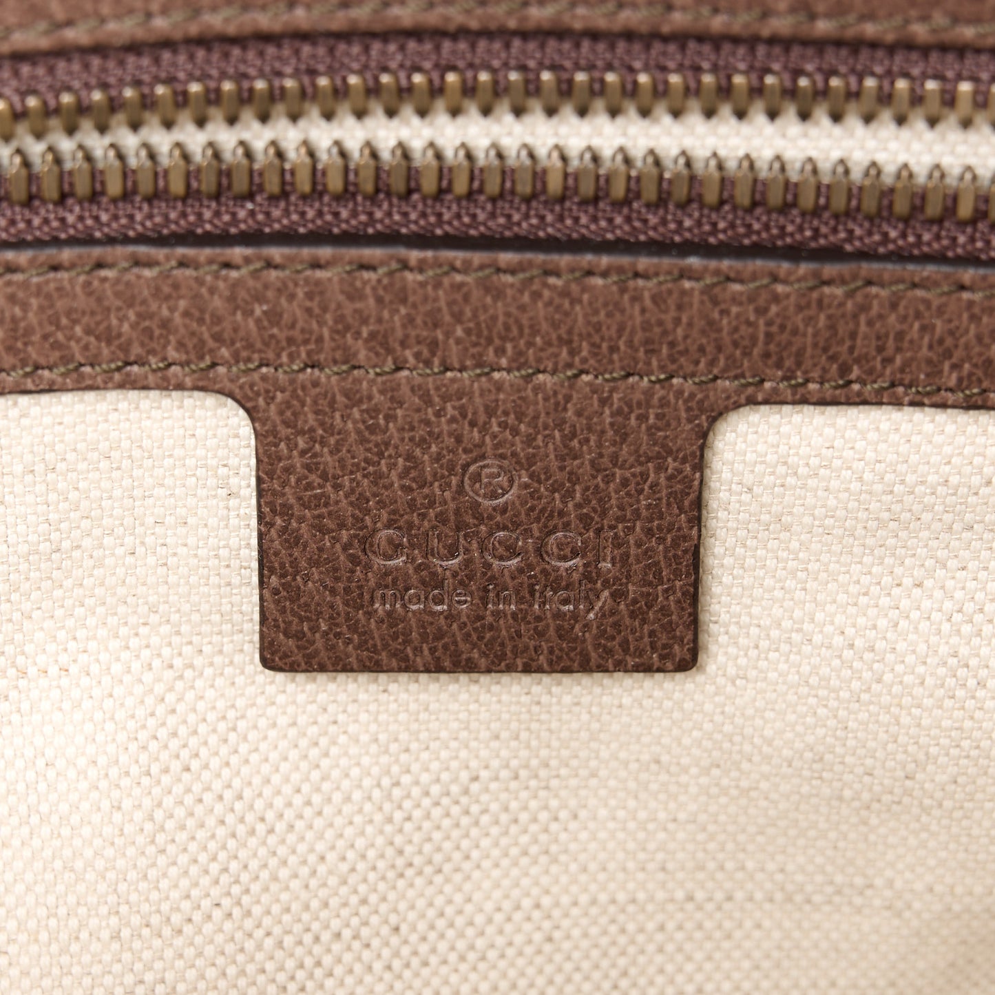 Soft GG Supreme Monogram Medium Ophidia Belt Bag Dark Brown