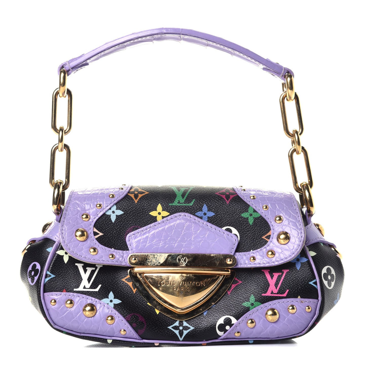 Monogram Multicolor Alligator Marilyn Black