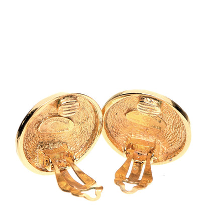 Chanel CC Clip On Earrings Gold 3 of 4