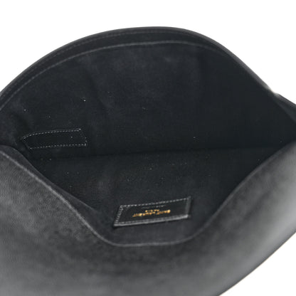 Saint Laurent Grain De Poudre Uptown Pouch Black 5 of 13