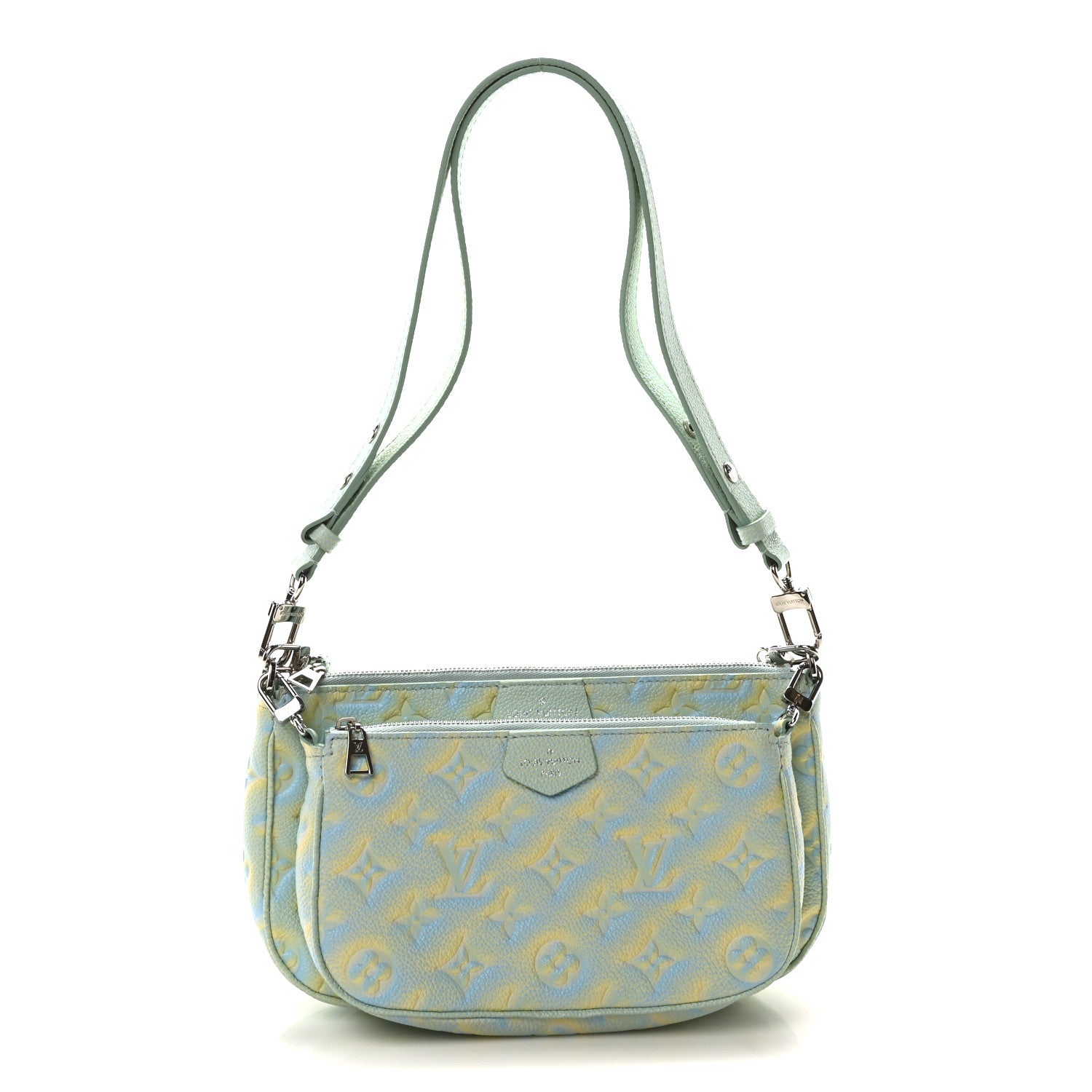 Louis Vuitton Empreinte Monogram Summer Stardust Multi Pochette Accessories Water Green 1 of 9
