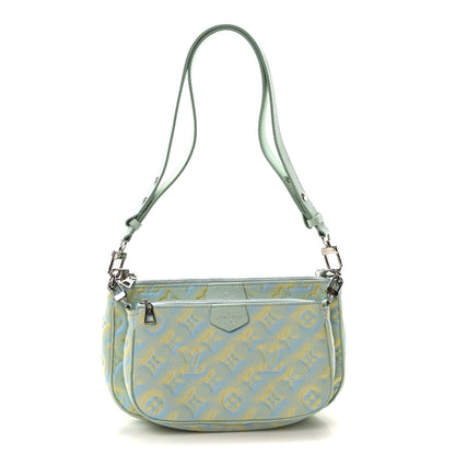 Louis Vuitton Empreinte Monogram Summer Stardust Multi Pochette Accessories Water Green 1 of 9