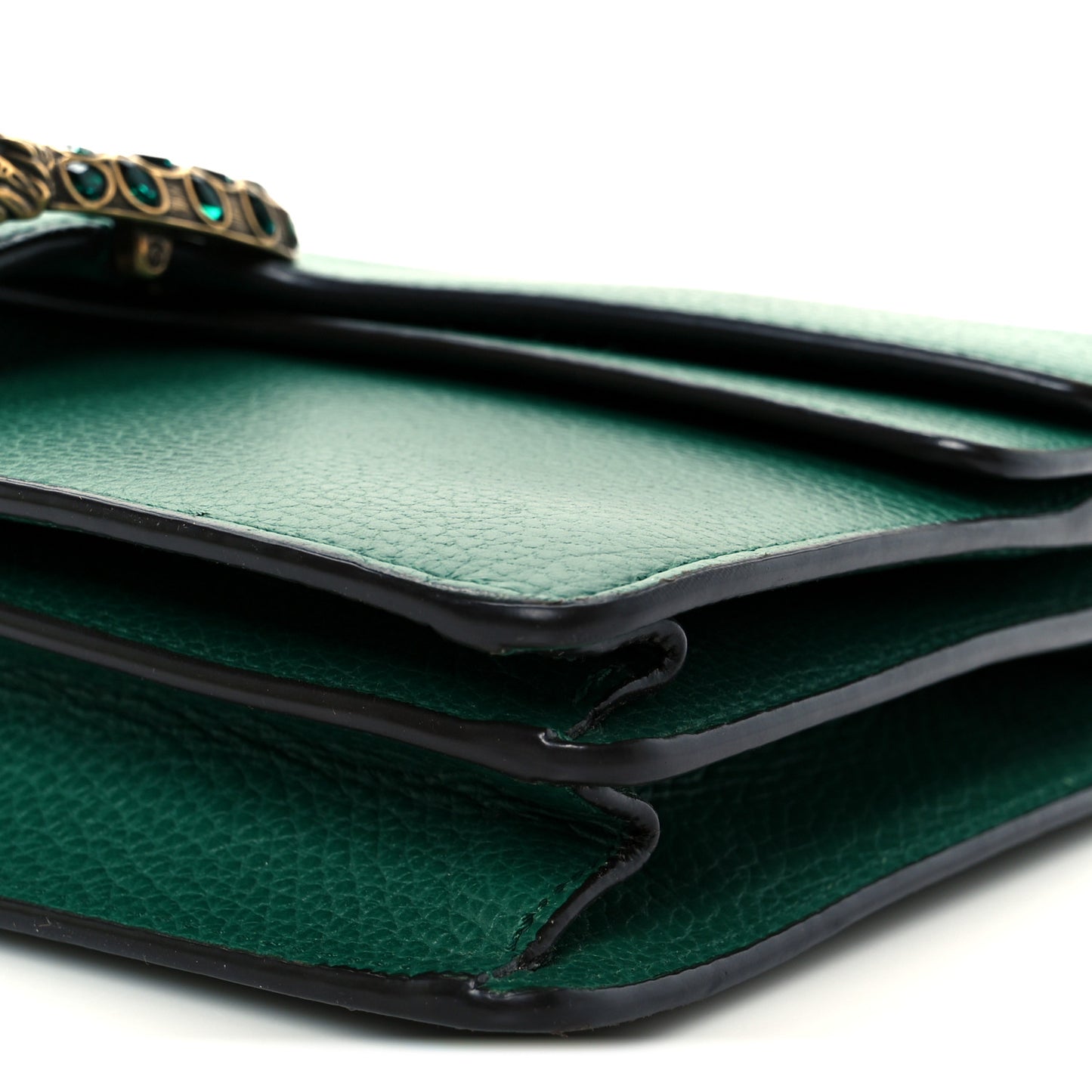 Pebbled Calfskin Small Dionysus Shoulder Bag Emerald