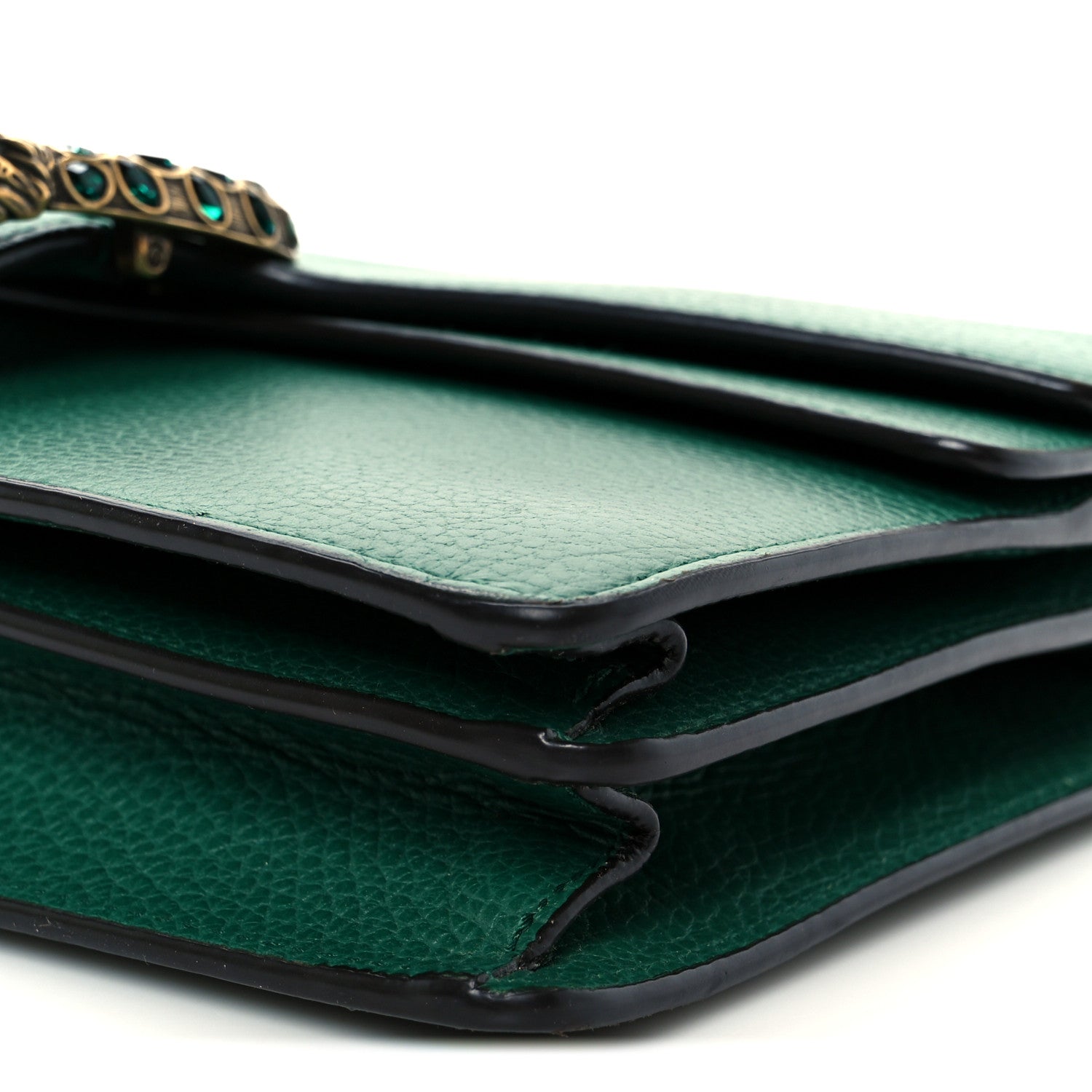 Gucci Pebbled Calfskin Small Dionysus Shoulder Bag Emerald 22 of 23