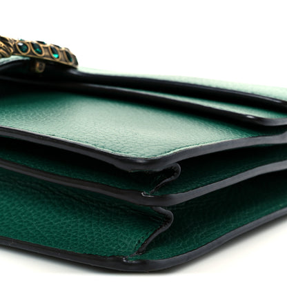 Gucci Pebbled Calfskin Small Dionysus Shoulder Bag Emerald 22 of 23