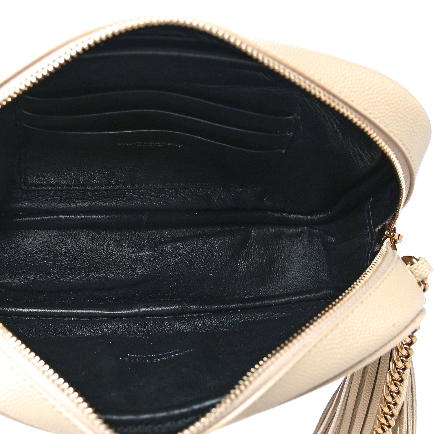 Saint Laurent Grain De Poudre Matelasse Monogram Mini Lou Camera Bag Sea Salt 8 of 8