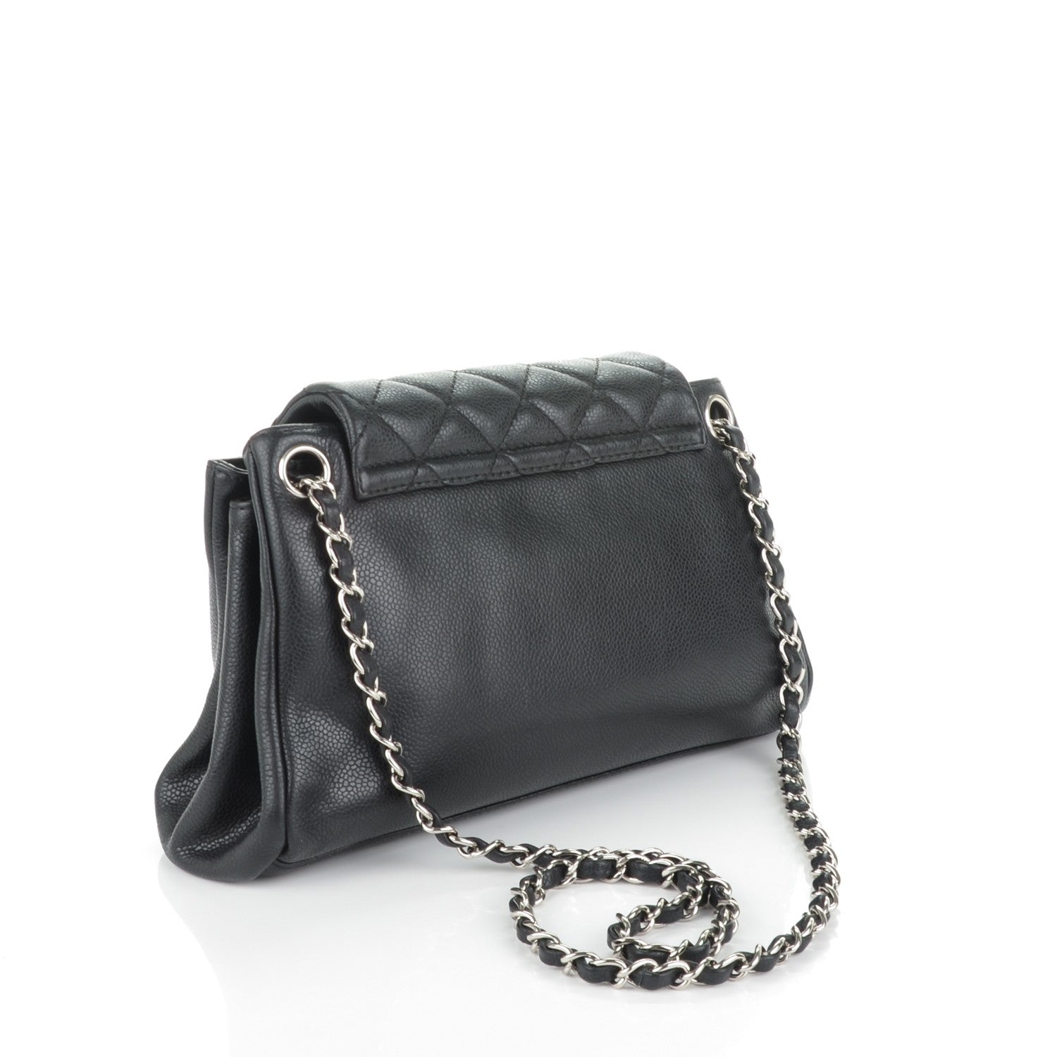 Chanel Caviar Quilted Accordion Mademoiselle Flap Black 3 of 6