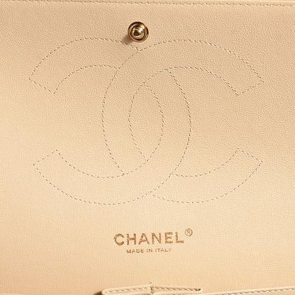 Chanel Lambskin Quilted Jumbo Double Flap Beige Clair 7 of 9