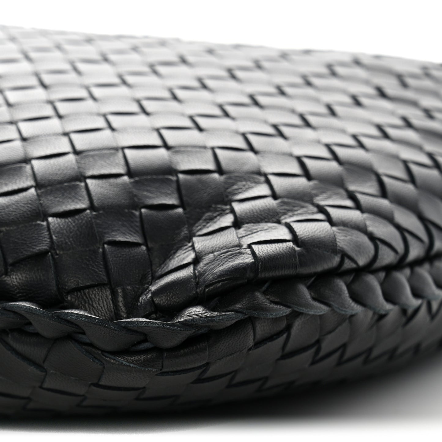 Nappa Intrecciato Medium Veneta Hobo Black