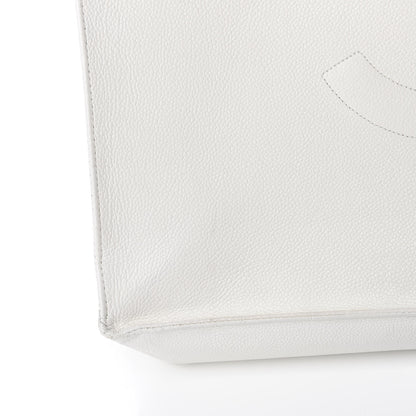 Chanel Caviar CC Tote White 12 of 16