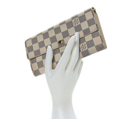 Louis Vuitton Damier Azur Sarah Wallet 2 of 10