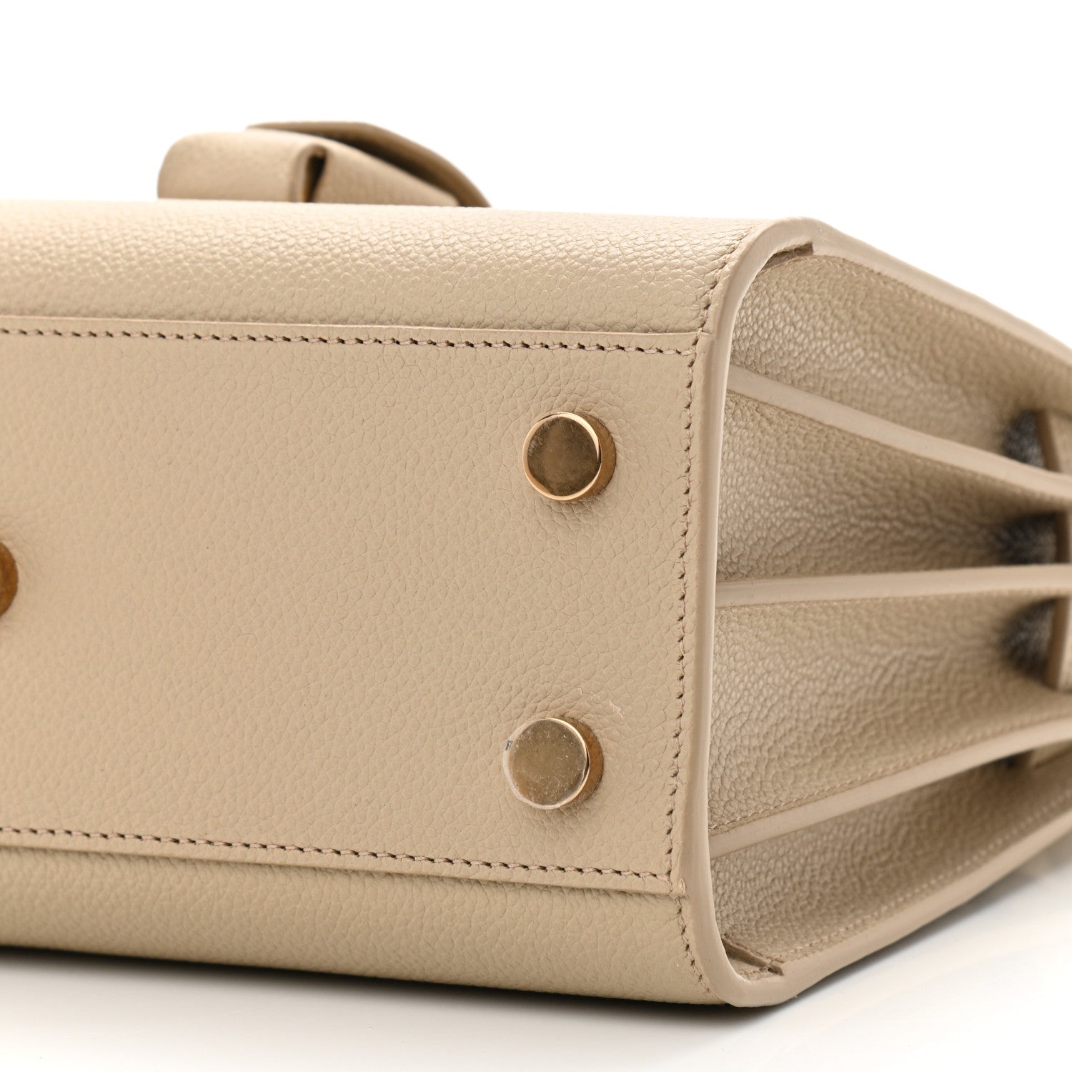 Saint Laurent Grained Calfskin Nano Sac de Jour Dark Beige 10 of 10