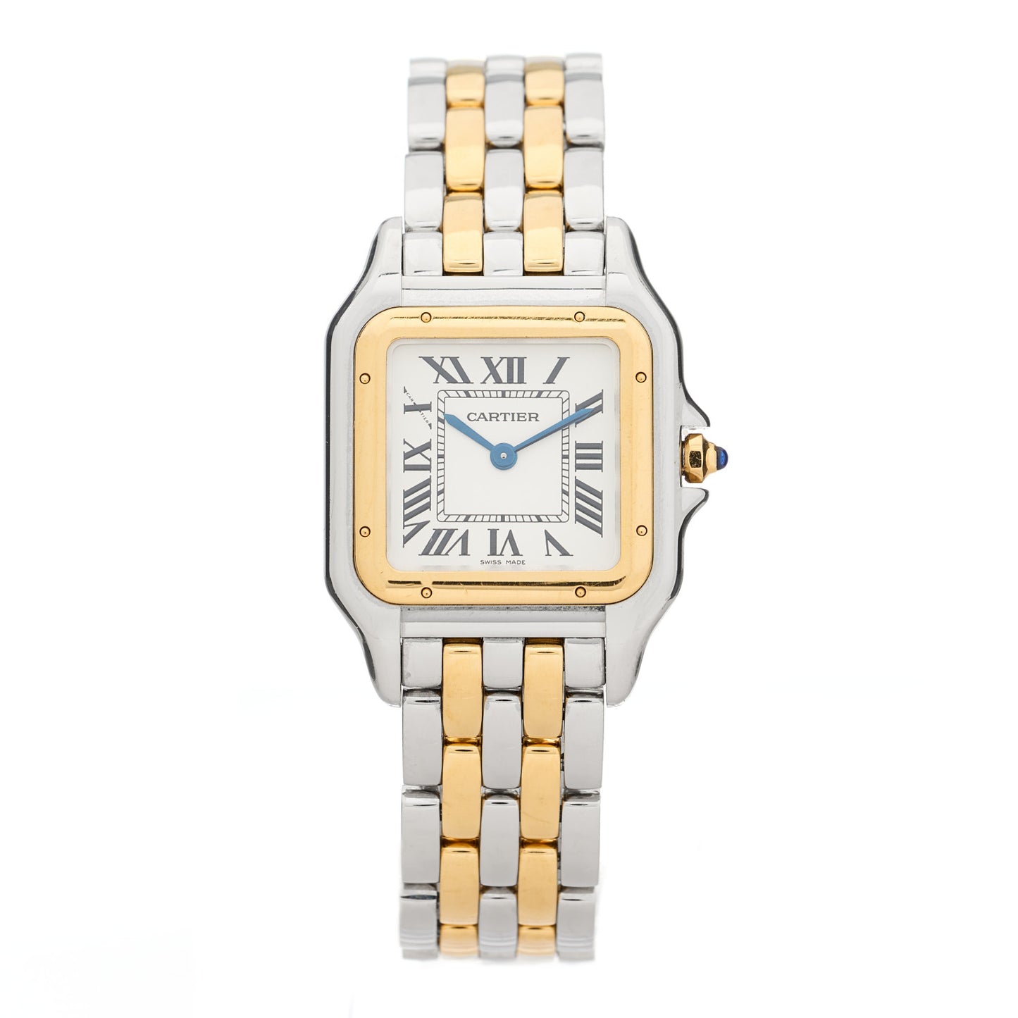 Stainless Steel 18K Yellow Gold 27mm Panthere Quartz Watch