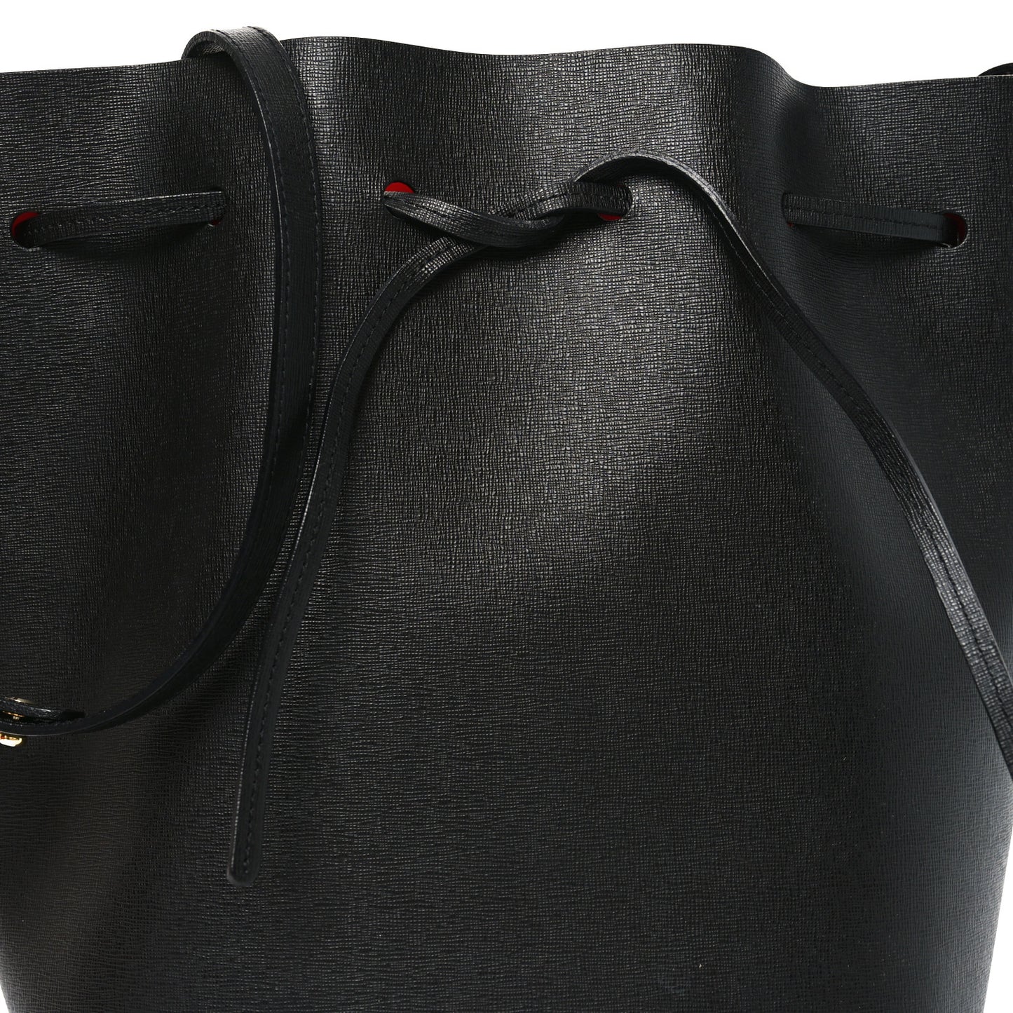 Saffiano Bucket Bag Black Flamma
