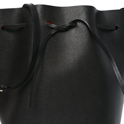 Mansur Gavriel Saffiano Bucket Bag Black Flamma 9 of 11